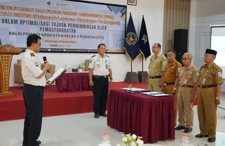 Pengukuhan KELAYAN BINTER dirangkaikan dengan FGD, Selasa (13/10/2026).